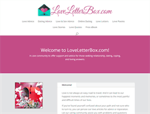 Tablet Screenshot of loveletterbox.com